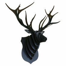 CERF-marius-noir-animatomy-trophée-3D-the-little-boutique-1